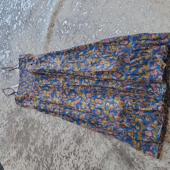 Anthropologie Verb Vineyard Tiered Floral Embellished Maxi Dress NWT Sz10 - Picture 7 of 8